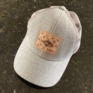 Yeti leather patch hat